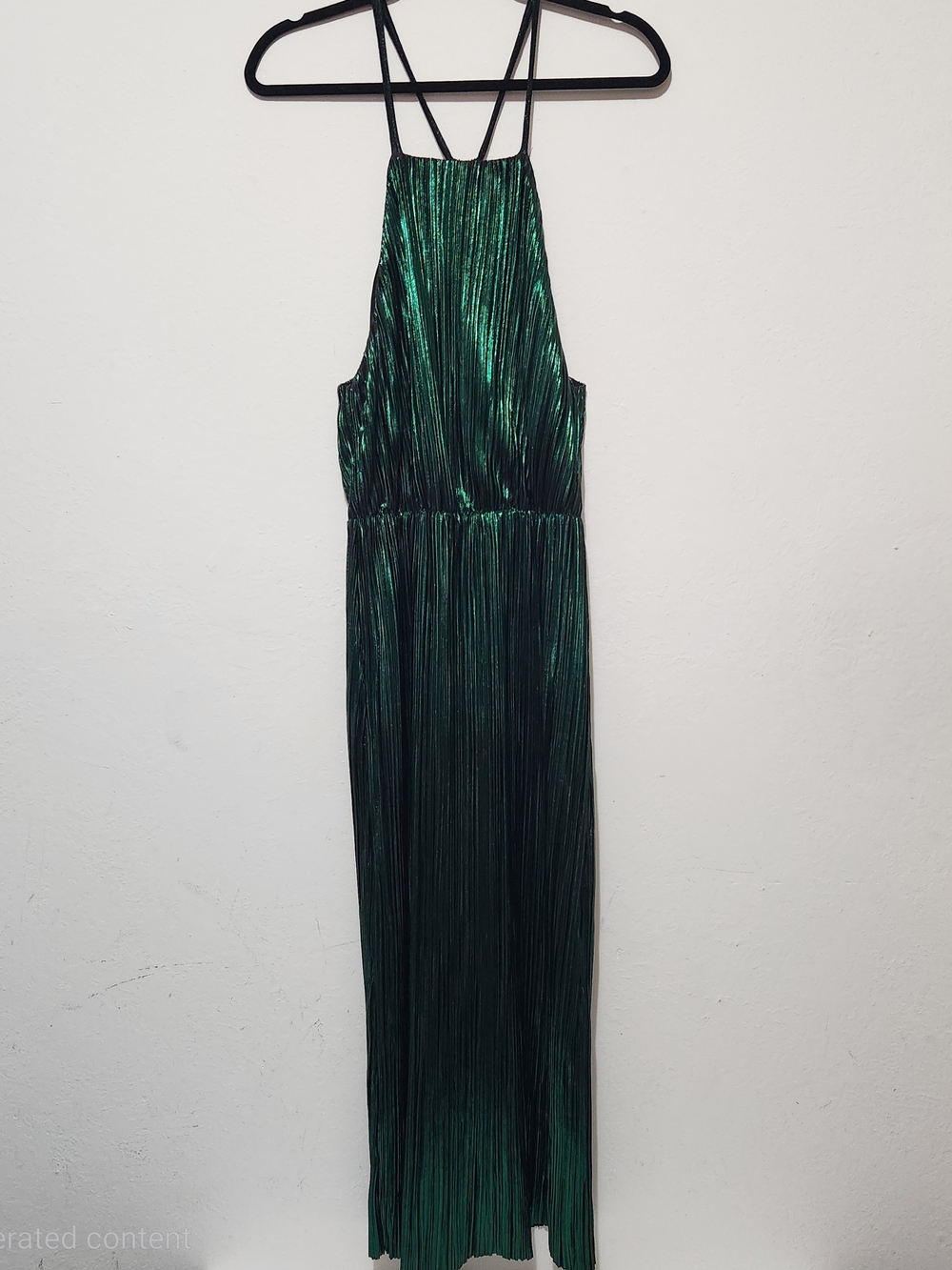 House of Harlow 1960 x Revolve Farrah Emerald Green Plisse Halter It-Girl Dress